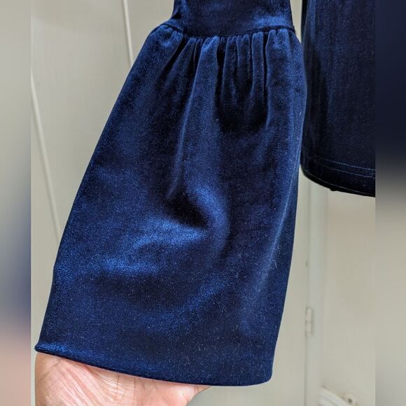 Torn by Ronny Kobo Blue Velvet Whimsigoth Fairy Grunge Witchy Romantic Top S - Picture 6 of 12